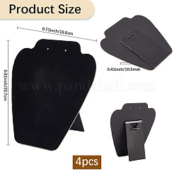 Подставки для ювелирных изделий из бархата и дерева с кружевом NDIS-WH20005-01