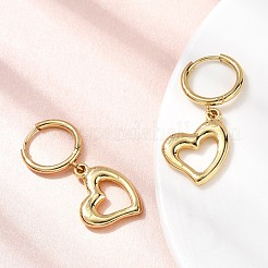 Серьги-кольца из нержавеющей стали 304 EJEW-P329-02B-G