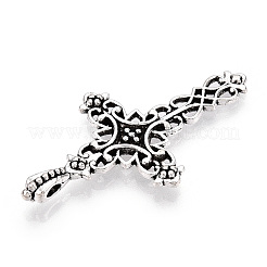 Крест сплава тибетский стиль готические подвески&nbsp;LS-X-TIBEP-371-AS-LF