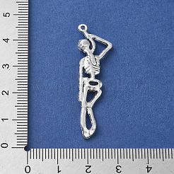 Тибетский стиль сплава подвески для Хэллоуина PALLOY-O002-09A-AS