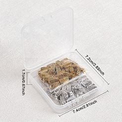 Сплавочные овальные бусины тибетского стиля &nbsp;TIBEB-FH0001-25-RS