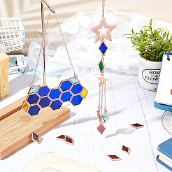 30 шт. цветной стеклянной мозаичной плитки DIY-OC0009-43C