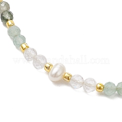 Регулируемые браслеты из натурального мохового агата BJEW-JB11619-03