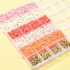 DIY Heishi бусины из полимерной глины набор для поиска ювелирных изделий DIY-FS0005-94C