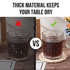 6 шт. 3 стиля подставки под горячее ручной работы с плетеными салфетками из кукурузной соломы&nbsp;AJEW-MB0001-04