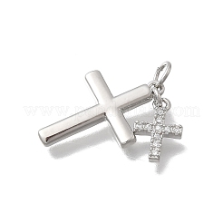 Латунные микро проложить кубического циркония подвески KK-D431-070P