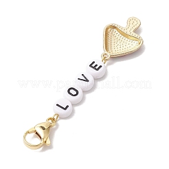 Подвеска из эмали из грибного сплава HJEW-JM02004