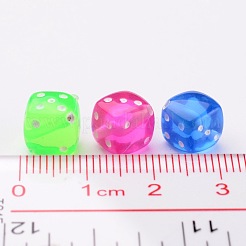 Прозрачные акриловые бусины PLMD8MM