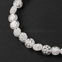 Ручной работы millefiori стеклянные бусины нитки&nbsp;LAMP-G164-11P