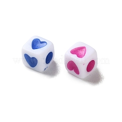 Непрозрачные акриловые бусины OACR-D301-06