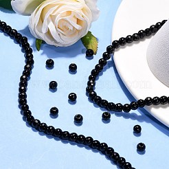 Черный камень бисер нитей X-G-I087-6mm