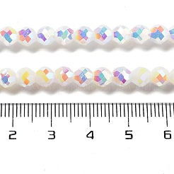 Стеклянные бусины с гальваническим покрытием &nbsp;GLAA-A014-01E