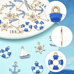 25шт 5 стиля подвески из сплава с эмалью&nbsp;ENAM-YW0008-28