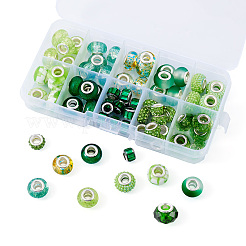 70шт 10 стиля смолы европейские бусины RESI-TA0003-92