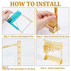 Акриловый дисплей серьги стойки&nbsp;EDIS-WH0021-58A
