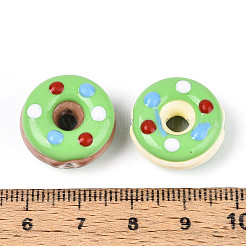 Фарфоровые эмалевые бусины ручной работы&nbsp;PORC-K003-09B