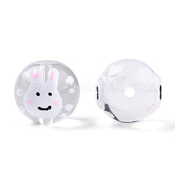 Прозрачное стекло с эмалевыми бусинами LAMP-T011-34B