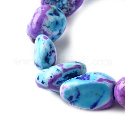 Нити окрашенных бусин из натурального магнезита G-L617-A01-02