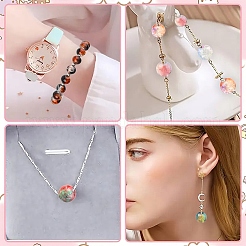 900 шт. 24 вида стеклянных бусин с эффектом кракле CCG-YW0001-22