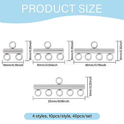 40 шт. 4 стиля 304 нержавеющая сталь люстра колонна компоненты соединения FIND-GO0003-59