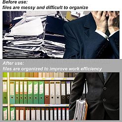 Углеродистая сталь 6 кольцо и 4 кольца для книг с отрывными листами с шарнирным зажимом FIND-NB0002-38