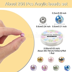 Наборы для самостоятельного изготовления браслетов из акриловых бусин&nbsp;DIY-YW0011-72