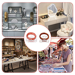 36 шт. 2 стили пластиковых подставок для колец RDIS-PH0001-006