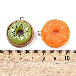 Непрозрачные подвески из смолы с фруктовой тематикой RESI-I350-05