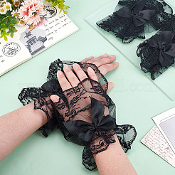 Кружевные рукава с бантом DIY-WH0888-537