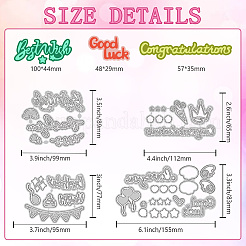 Углеродистая сталь разрезает трафареты DIY-WH0309-1976