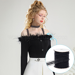 30 ярд чинлоновой плиссированной цветочной ленты&nbsp;OCOR-WH0046-73A