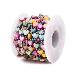 Цепочки из ракушек ручной работы в форме сердца CHS-T006-18P