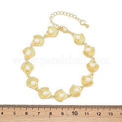 Браслеты из латунной цепочки для женщин BJEW-A090-07B-G