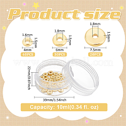 90шт 3 стиля латунные бусины KK-BC0013-04