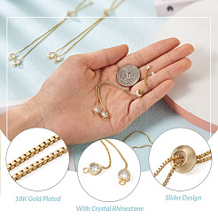 Регулируемые латунные ползунковые браслеты с покрытием стойки YS-TAC0001-13G