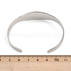 Браслеты-манжеты из нержавеющей стали 304 для женщин в стиле религии святого бенедикта&nbsp;LS-BJEW-S181-01P