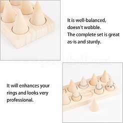 Подставка для колец из дерева RDIS-WH0009-005B