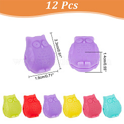 2 комплект из 12 силиконовых подвесок для бокалов вина AJEW-NB0005-69