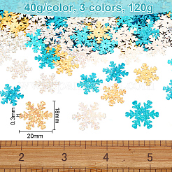 120 г 3-цветные пришивные бусины с лазерным эффектом KY-OC0001-18