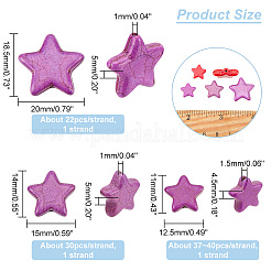 3 нити 3 стилей синтетические бирюзовые бусины нити G-AR0004-69B
