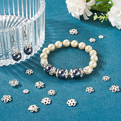 16 шт. 8 стильных латунных колпачка с микропаве из кубического циркония&nbsp;ZIRC-TA0001-23S