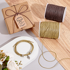 2 рулон 2 цвета вощеных хлопковых шнуров&nbsp;YC-PH0001-52B