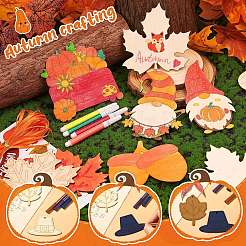 Тема дня благодарения незаконченные вырезы из дерева&nbsp;WOOD-CJC0009-03