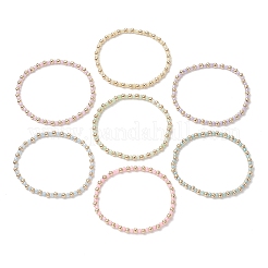 Женские браслеты из стеклянных и латунных бусин в богемном стиле&nbsp;BJEW-JB11801