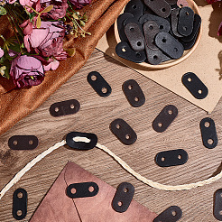 50 шт. 5 стиля овальной пряжки из искусственной кожи с этикеткой&nbsp;FIND-CL0001-56