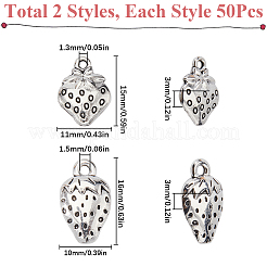 100шт 2 стиля подвески из сплава в тибетском стиле&nbsp;FIND-SC0011-86
