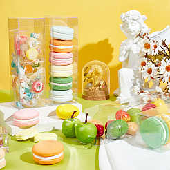 20шт прямоугольная прозрачная пластиковая ПВХ коробка подарочная упаковка&nbsp;CON-BC0007-28