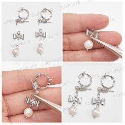 20 шт. 2 цвета латунные клипсы для серег-обруча KK-SP0002-53