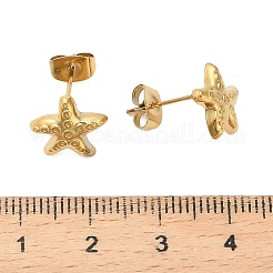 Серьги-гвоздики из нержавеющей стали 304&nbsp;LS-EJEW-C162-02B-G