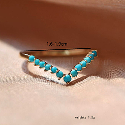 925 серебряное кольцо с V-образной формой и паве из кубических цирконий для женщин DZ3056-4